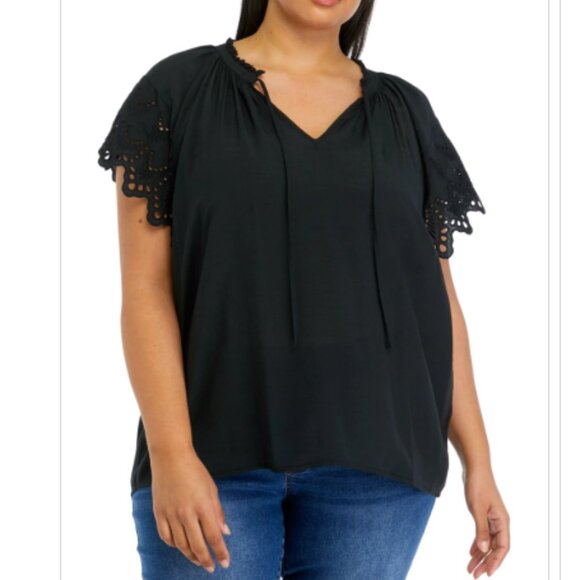 Chelsea & Theodore Tops - Chelsea & Theodore Woman Black Top Size 1X